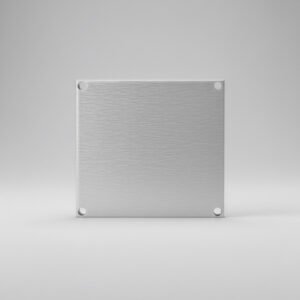 Achterplaat - Zilver (RVS-look), 20x20cm